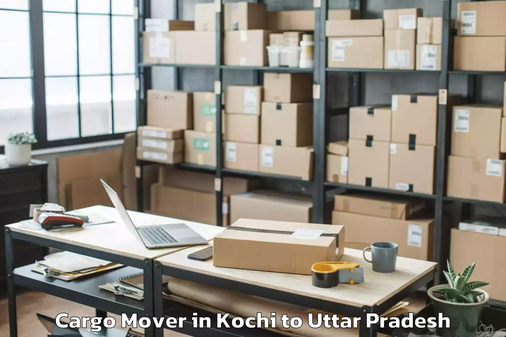 Easy Kochi to Js University Shikohabad Cargo Mover Booking